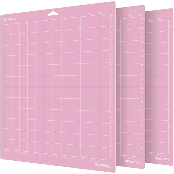 Tapete de corte de placa Base para máquina de grabado, 3 uds., 12x12 pulgadas, para Cricut /Cameo 4, alfombrillas de corte adhesivas de PVC ecológico con rejilla antideslizante