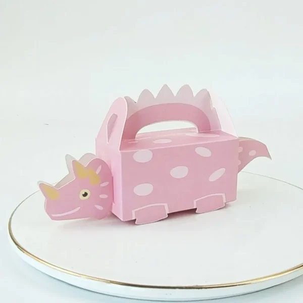 Caja de cartón de dinosaurio verde y azul, caja para regalos, chuches, dulces y detalles, caja de embalaje, 10 Uds.