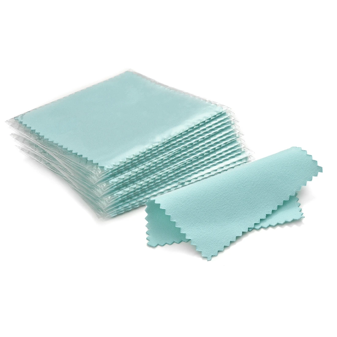 Paño de pulido empaquetado individualmente, toallita suave de tela - paño para limpieza de accesorios de joyería, 50 unids/set 8x8cm - Imagen 17