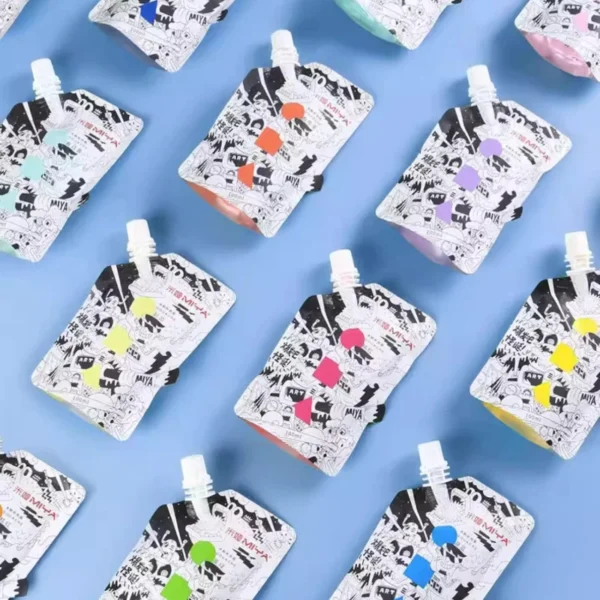 Pintura Gouache MIYA, paquete de recarga multicolor en bolsas de 100ml, pintura Gouache para estudiantes de arte, pintura Gouache resistente a la decoloración del color