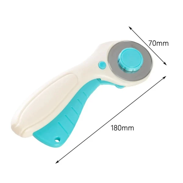 Cortador rotativo redondo pequeño, cortadora de papel ergonómica de 45mm para suministros de artesanía de tela, manualidades, fabricación de tarjetas de costura