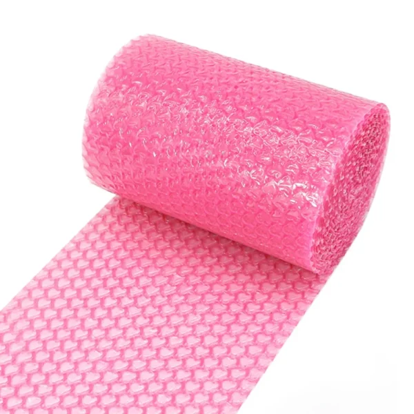 Envoltura de burbujas en forma de corazón gruesa, 0,2x6M, amortiguador de embalaje a prueba de golpes, rollo de espuma de papel de burbujas, paquete de productos de embalaje