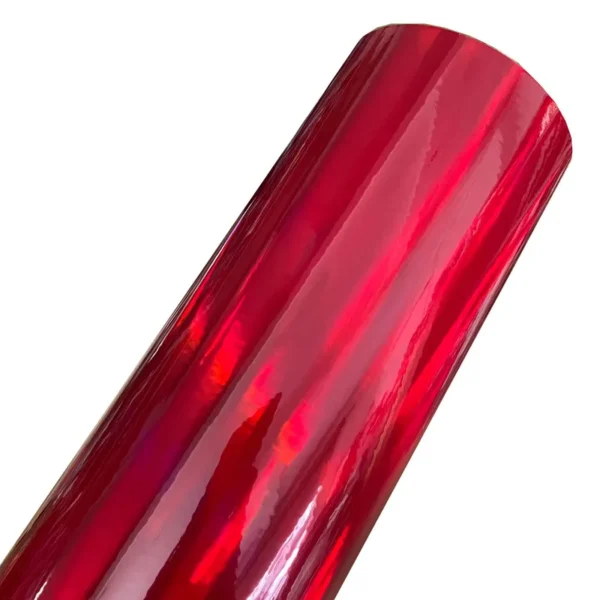 Vinilo cromado holográfico brillante, rollo de acabado arcoíris, adhesivo DIY