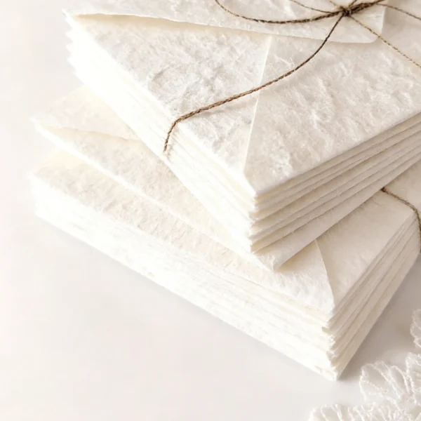 Sobres de Papel Texturizado con Relieve de Lino, 16x11cm, Sobres de cartón fino reciclado de Alta Calidad para Invitaciones de Boda y Papelería creativa, tarjetería artesana y comunicados especiales