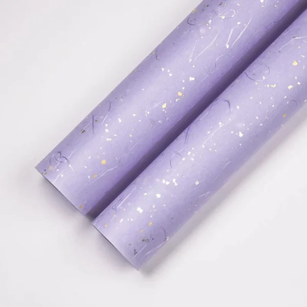 Papel de regalo de 1 metro x 2 hojas en paquete de 6 colores, oro/plata brillante
