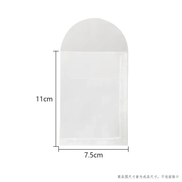 Sobres de papel de ácido sulfúrico translúcido, para tarjetas postales, tarjetas de regalos DIY y sobres para invitaciones