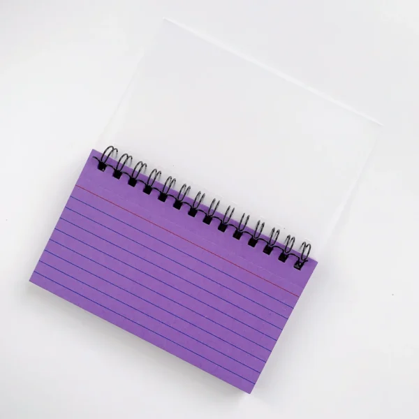 Block de notas rasgable con bloqueo de colores, con anillas para notas adhesivas