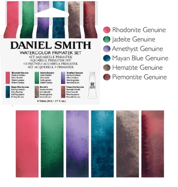Pigmentos de acuarela colores minerales 6 colores 5ml Daniel Smith artistas profesionales