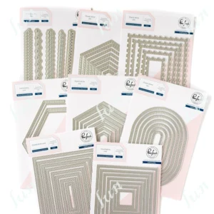 Troqueles Y bordes de corte de Metal, cuadrados, rectangulares, ovalados en varios tamaños, plantillas para decoración en relieve para álbum de recortes y manualidades DIY