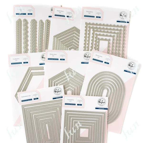 Troqueles Y bordes de corte de Metal, cuadrados, rectangulares, ovalados en varios tamaños, plantillas para decoración en relieve para álbum de recortes y manualidades DIY