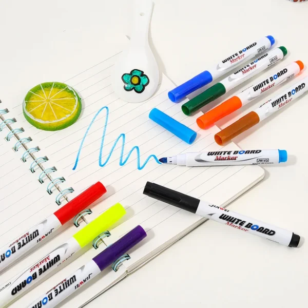 Pinturas de agua, pinturas flotantes de tinta para el agua con cuchara para niños y pizarra blanca lavable, borrable, ecológica a base de agua, 8/12 colores