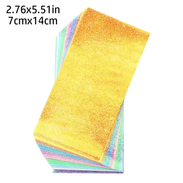 Papel de Origami brillante de un solo lado, papeles cuadrados plegables de colores brillantes mezclados