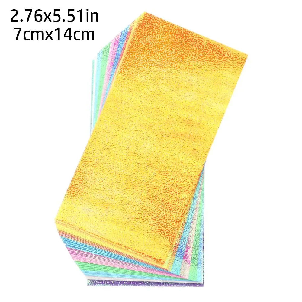 Papel de Origami brillante de un solo lado, papeles cuadrados plegables de colores brillantes mezclados - Imagen 10