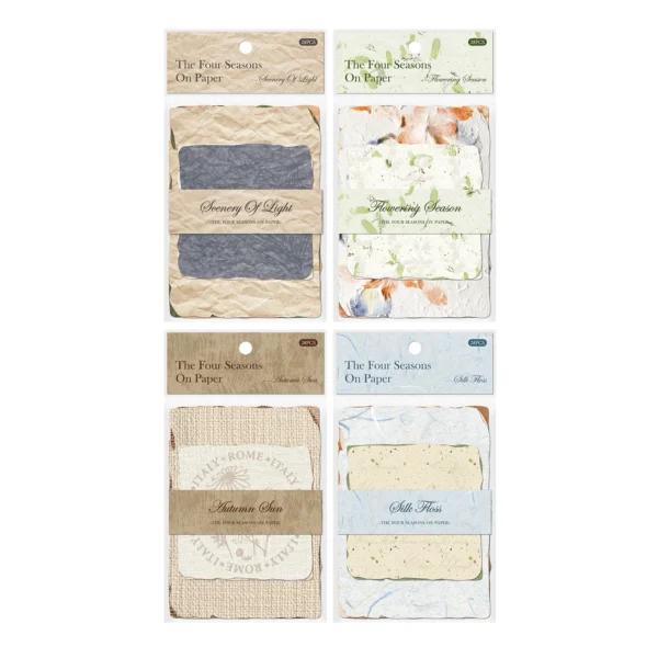 Papel de Material de textura 3D Vintage DIY
