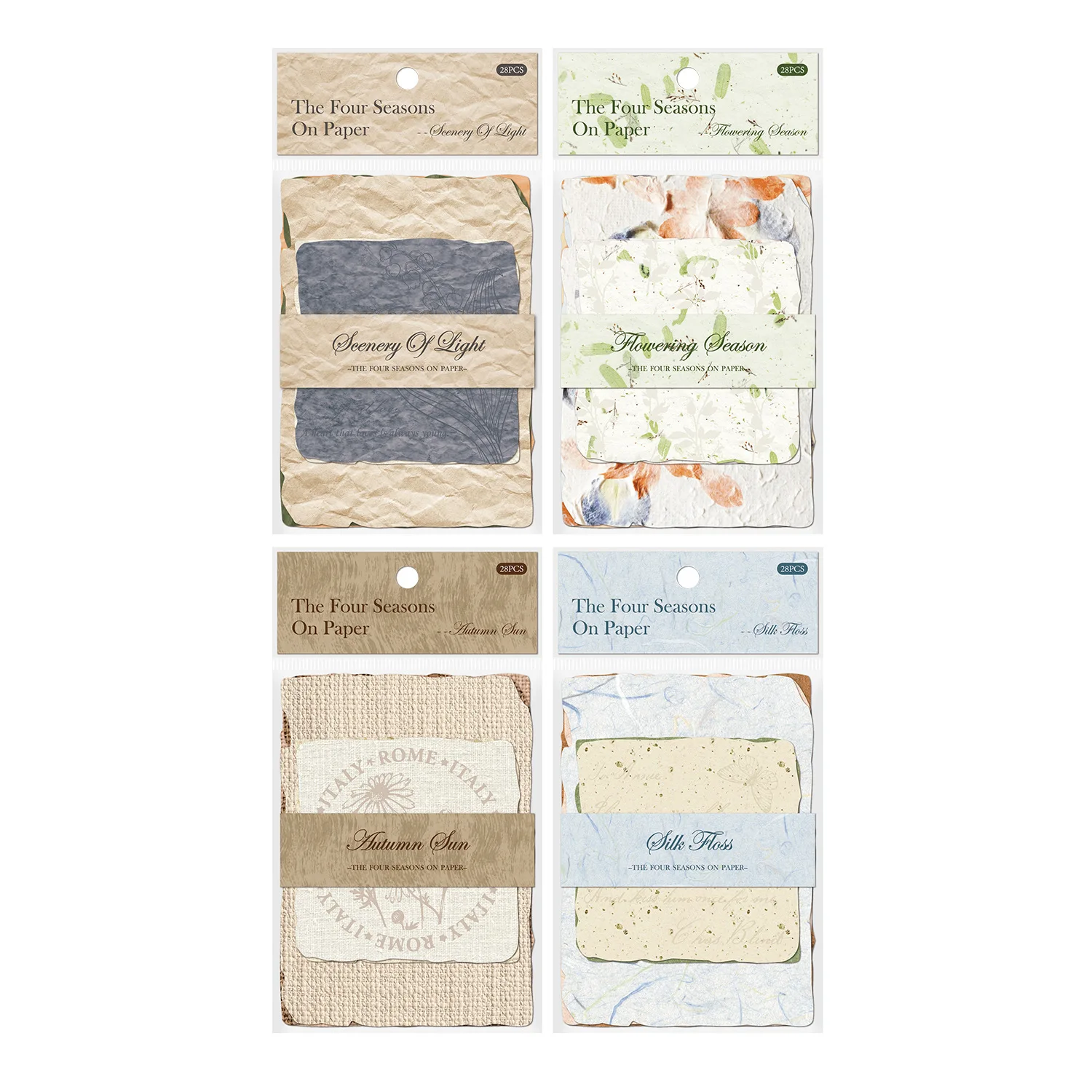 Papel de Material de textura 3D Vintage DIY - Imagen 3