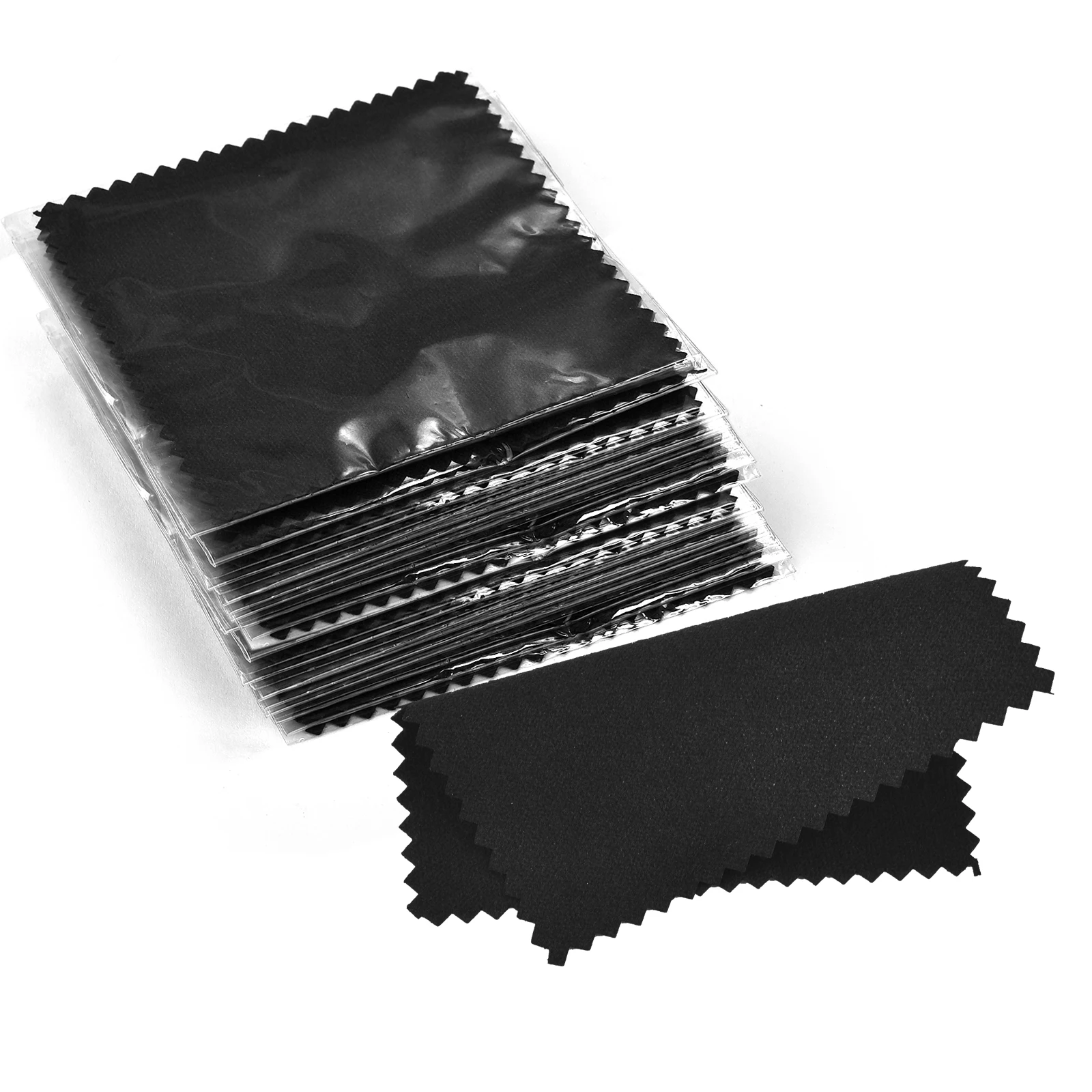 Paño de pulido empaquetado individualmente, toallita suave de tela - paño para limpieza de accesorios de joyería, 50 unids/set 8x8cm - Imagen 11