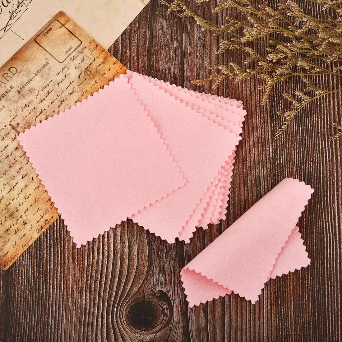 Paño de pulido empaquetado individualmente, toallita suave de tela - paño para limpieza de accesorios de joyería, 50 unids/set 8x8cm - Imagen 6