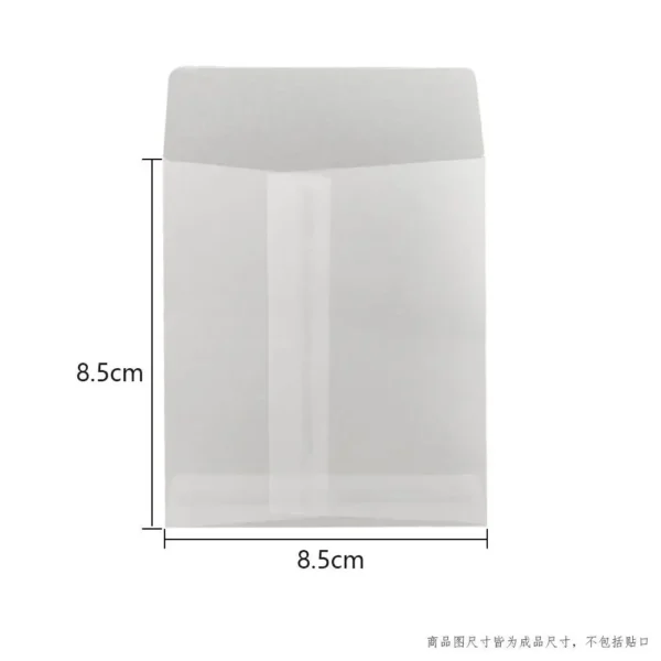 Sobres de papel de ácido sulfúrico translúcido, para tarjetas postales, tarjetas de regalos DIY y sobres para invitaciones