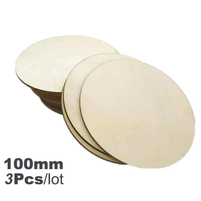 Rebanadas de madera redondas sin terminar para manualidades DIY, discos circulares de madera de 1cm-10cm, 3-100 piezas, manualidades para navidad, siluetas redondas para pintar, adorno de madera en forma cirlular, decoración - Imagen 9
