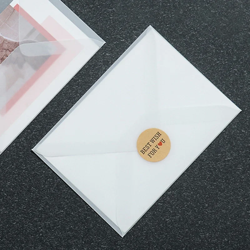 Sobre translúcido para tarjetas de invitaciones, cajas de regalo y postales - Imagen 6