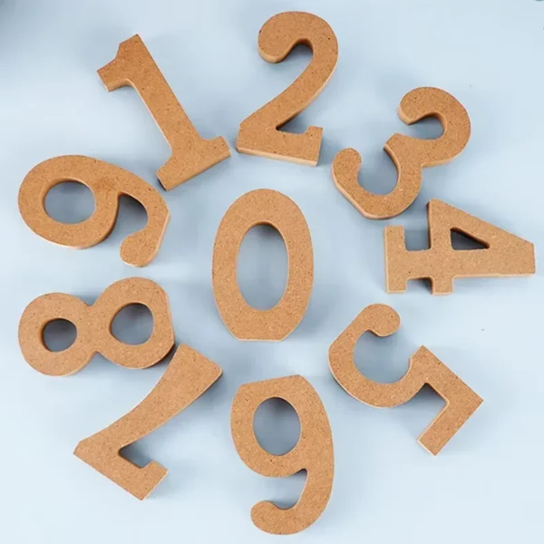 Números de madera 1 pieza de 10 cm, del 0 al 9, números arábigos de madera para tus manualidades, para decoración de fiestas y bodas