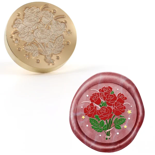 Sellos de cera con forma de corazón Y diferentes diseños