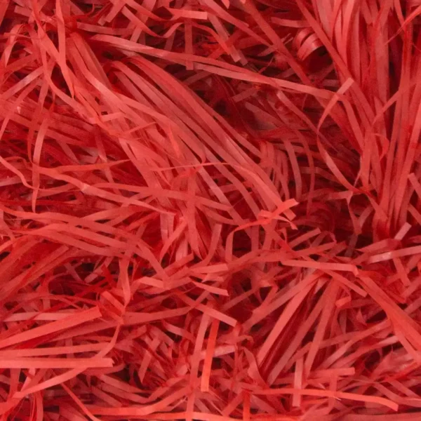 Hebras de papel arrugadas multicolores, confeti arrugado triturado, relleno de caja,