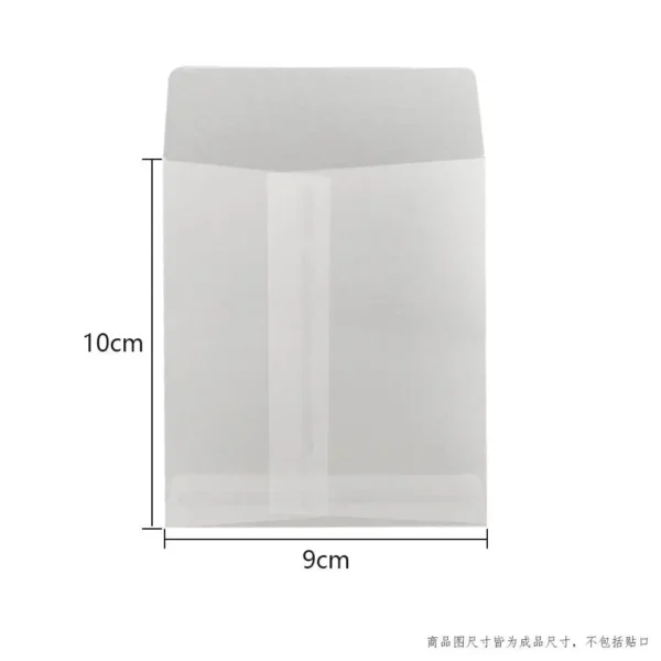 Sobres de papel de ácido sulfúrico translúcido, para tarjetas postales, tarjetas de regalos DIY y sobres para invitaciones