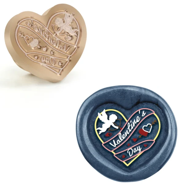 Sellos de cera con forma de corazón Y diferentes diseños
