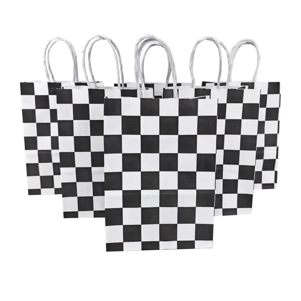 Bolsas de papel con temáticas variadas de coches de carreras, para regalos de recuerdo y decoración de celebraciones 5/10/20/30/40/50 Uds.
