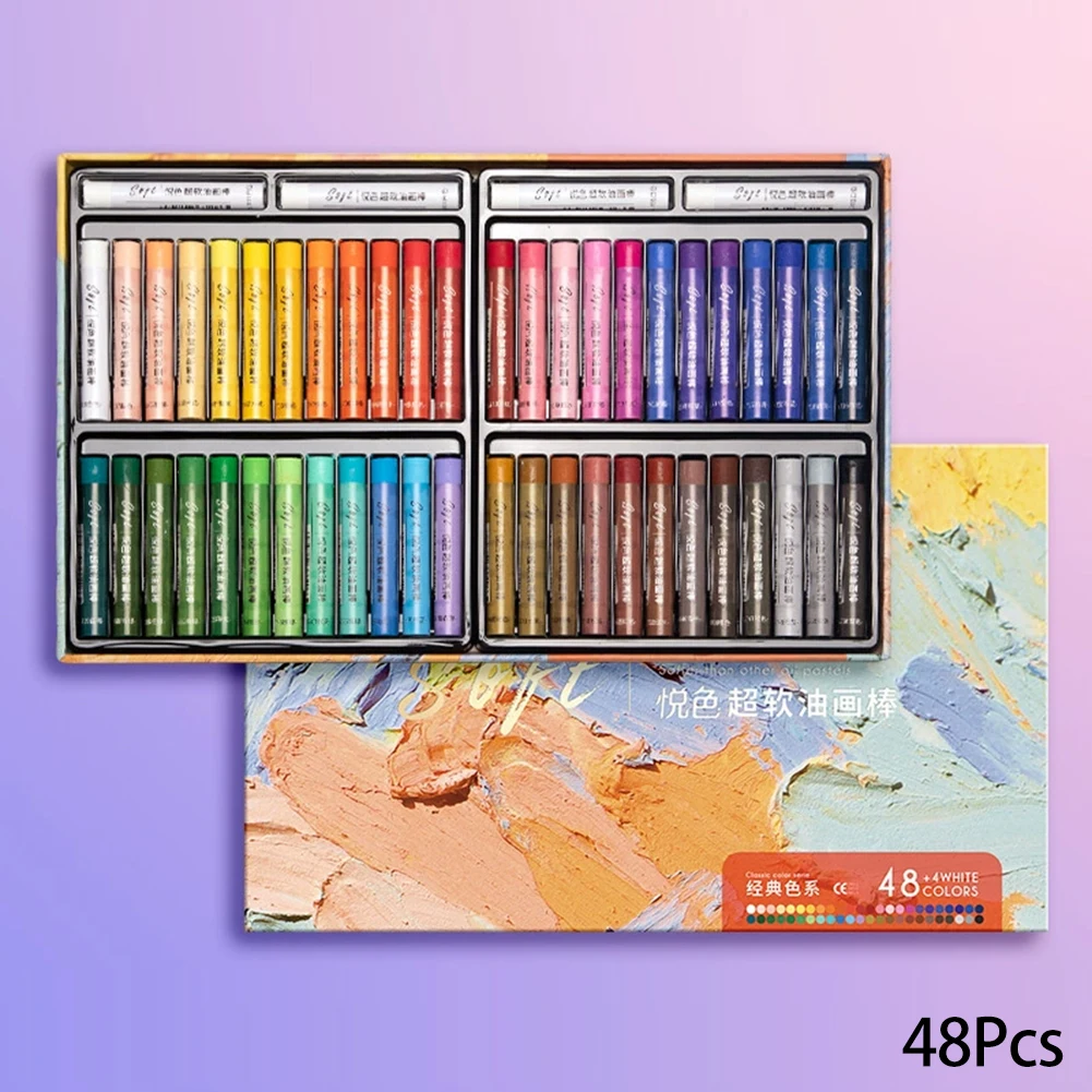 Set de Pasteles al Óleo Suaves para Artistas, 6/24/48 Colores, Profesional y Seguro, para Pintura Artística - Imagen 9