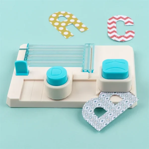 Mini tablero perforador del alfabeto, máquina de estampado de letras DIY para manualidades, para tarjetas de felicitación hechas a mano, tarjetas artesanales, papeleria creativa, álbum de recortes de scrapbooking, decoraciones DIY