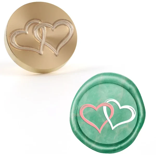 Sellos de cera con forma de corazón Y diferentes diseños