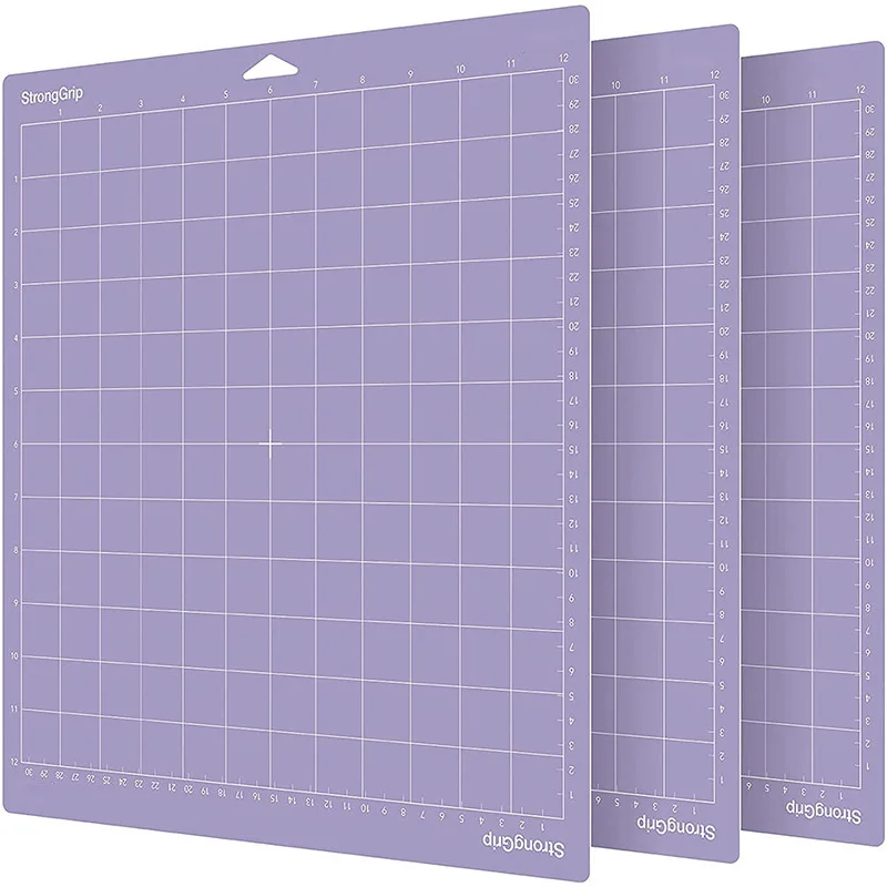 Tapete de corte de placa Base para máquina de grabado, 3 uds., 12x12 pulgadas, para Cricut /Cameo 4, alfombrillas de corte adhesivas de PVC ecológico con rejilla antideslizante - Imagen 6