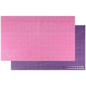 Estera de corte A1, doble Color, 35,43 pulgadas x 23,62 pulgadas, estera de corte autocurativa multiusos de PVC de doble cara, almohadilla de papel duradera