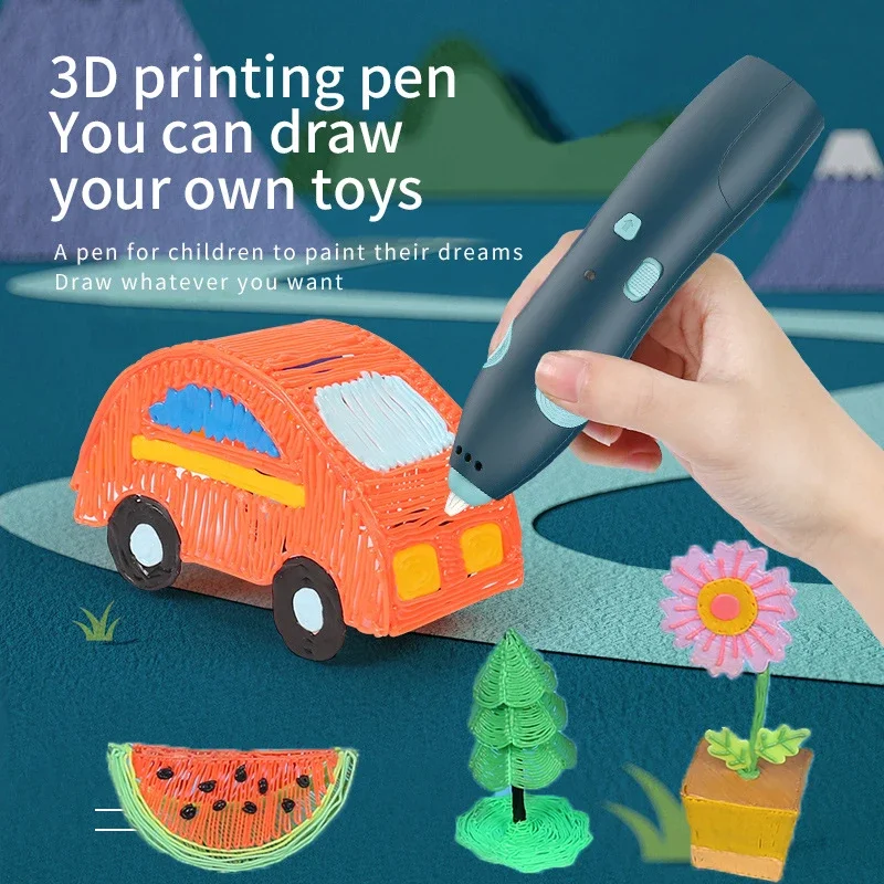 Bolígrafo de impresión 3D para niños, bolígrafo de Graffiti inalámbrico de baja temperatura, bolígrafo de pintura de juguete creativo DIY - Imagen 3