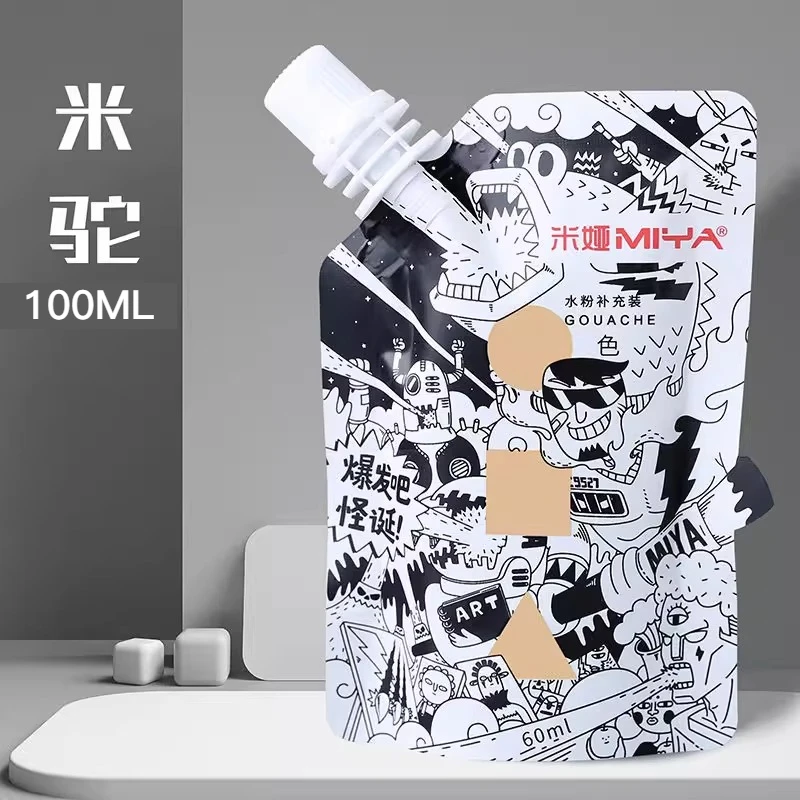 Pintura Gouache MIYA, paquete de recarga multicolor en bolsas de 100ml, pintura Gouache para estudiantes de arte, pintura Gouache resistente a la decoloración del color - Imagen 11