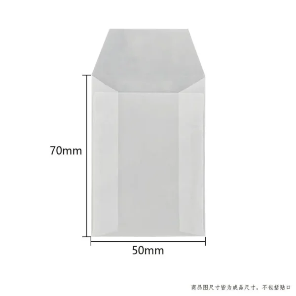 Sobres de papel de ácido sulfúrico translúcido, para tarjetas postales, tarjetas de regalos DIY y sobres para invitaciones