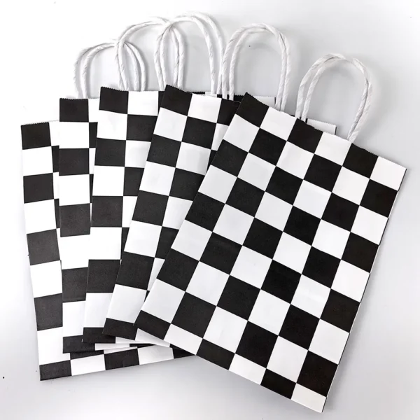 Bolsas de papel con temáticas variadas de coches de carreras, para regalos de recuerdo y decoración de celebraciones 5/10/20/30/40/50 Uds.
