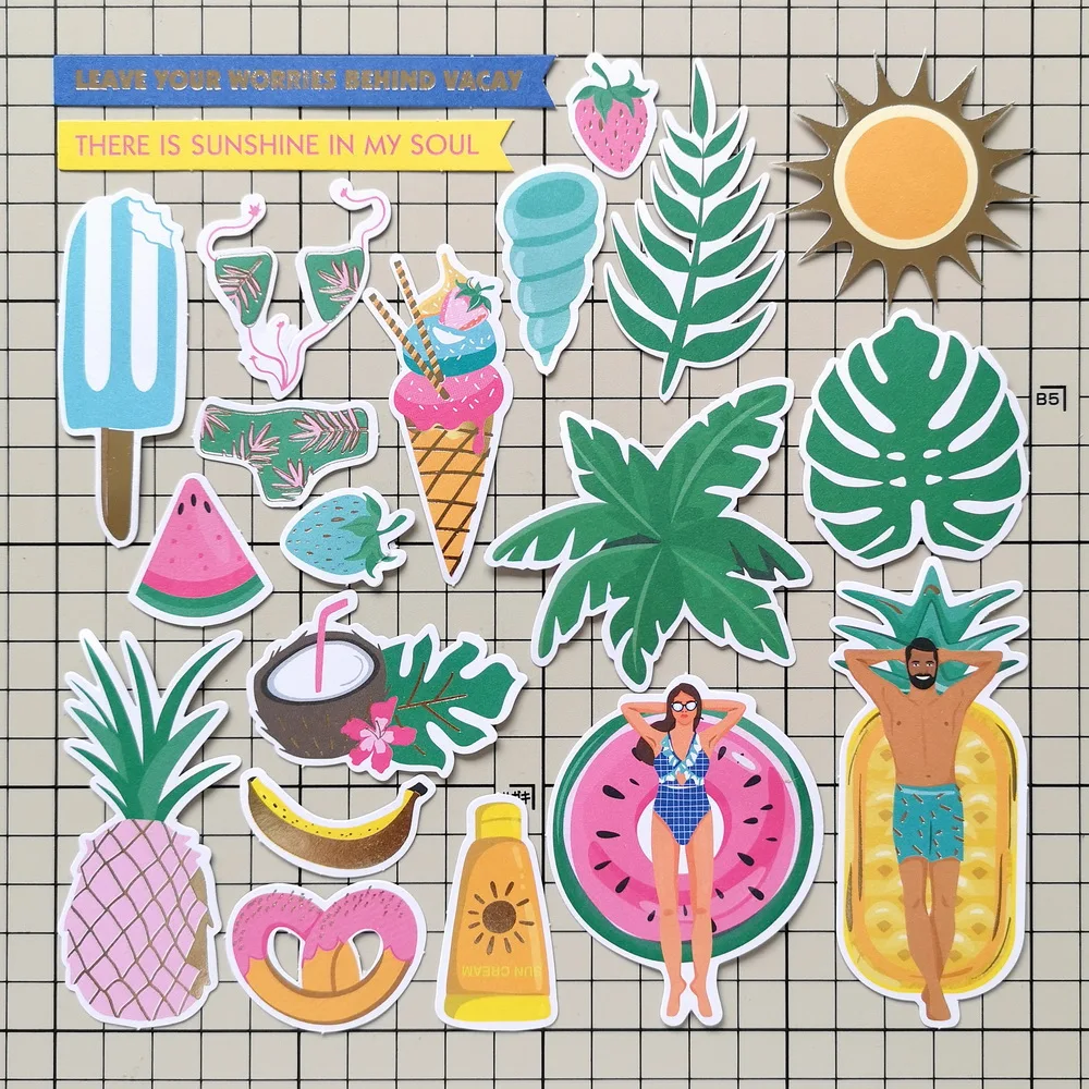 Figuras de papel impresas para manualidades DIY, para álbum de scrapbooking o recortes, fabricación de tarjetas, formas creativas para diseños originales y papeleria creativa - Imagen 6