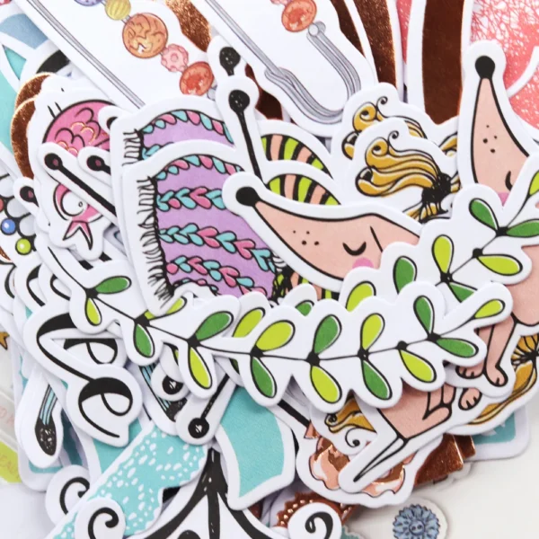 Figuras de Papel con Diseño Creativo Impreso, Decoración para Álbum de scrapbooking, para diseño de tarjetas, manualidades DIY, diseños  artesanales y papeleria creativa