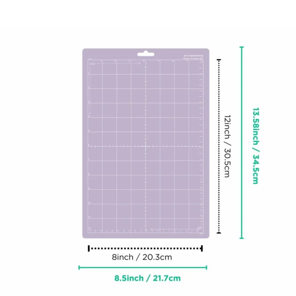 Tapete de corte de PVC de 8x12 pulgadas para silhouette