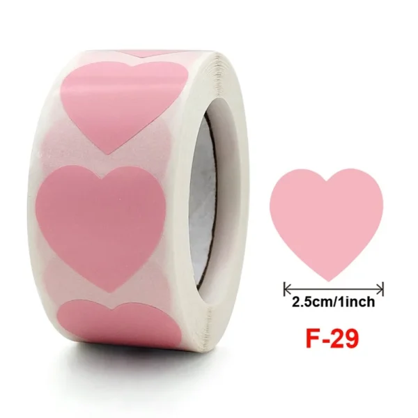 Pegatinas doradas en forma de corazón