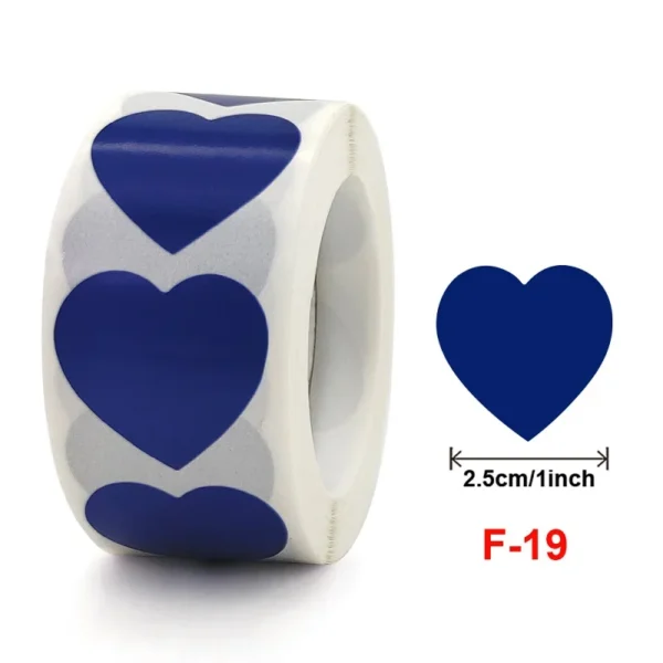 Pegatinas doradas en forma de corazón