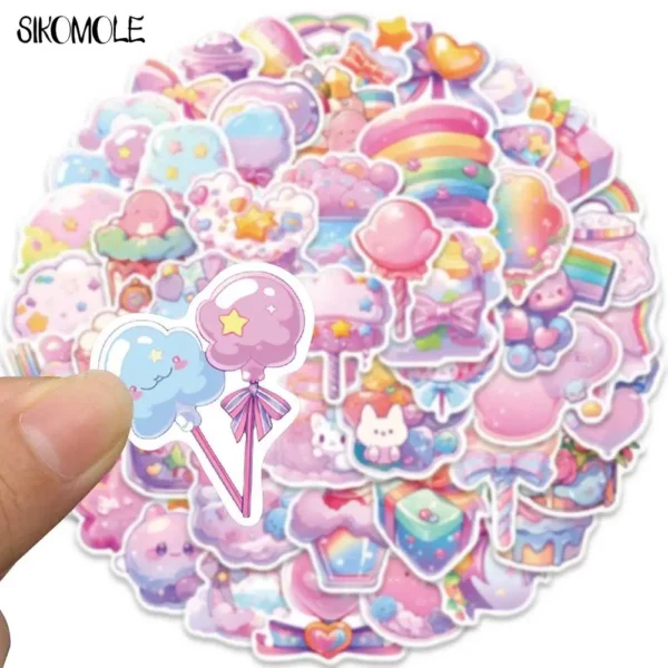 Pegatinas de caramelos Kawaii DIY