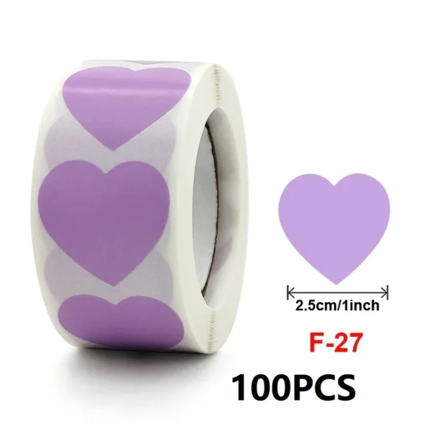 Pegatinas doradas en forma de corazón