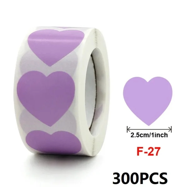 Pegatinas doradas en forma de corazón