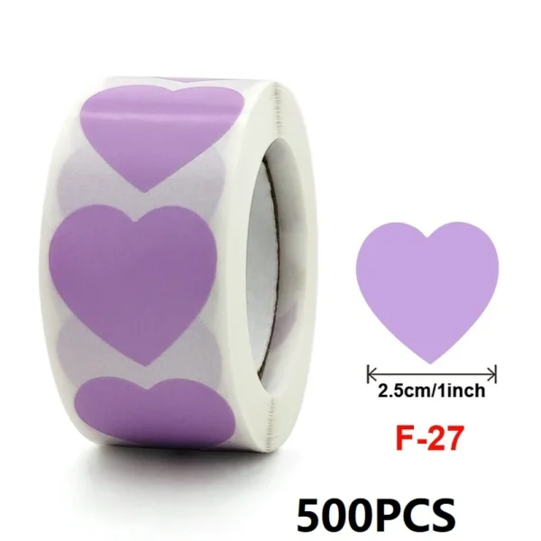 Pegatinas doradas en forma de corazón