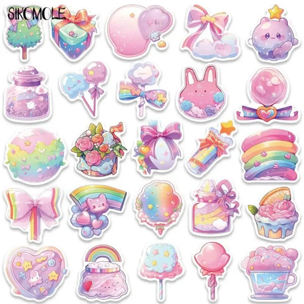 Pegatinas de caramelos Kawaii DIY
