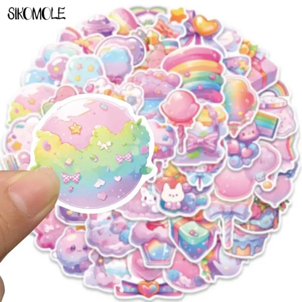 Pegatinas de caramelos Kawaii DIY